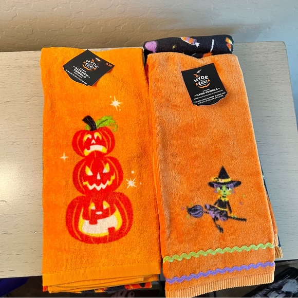 Target Other - Target Hyde and Eek Halloween Towels Witch Jack-O-Lantern NWT